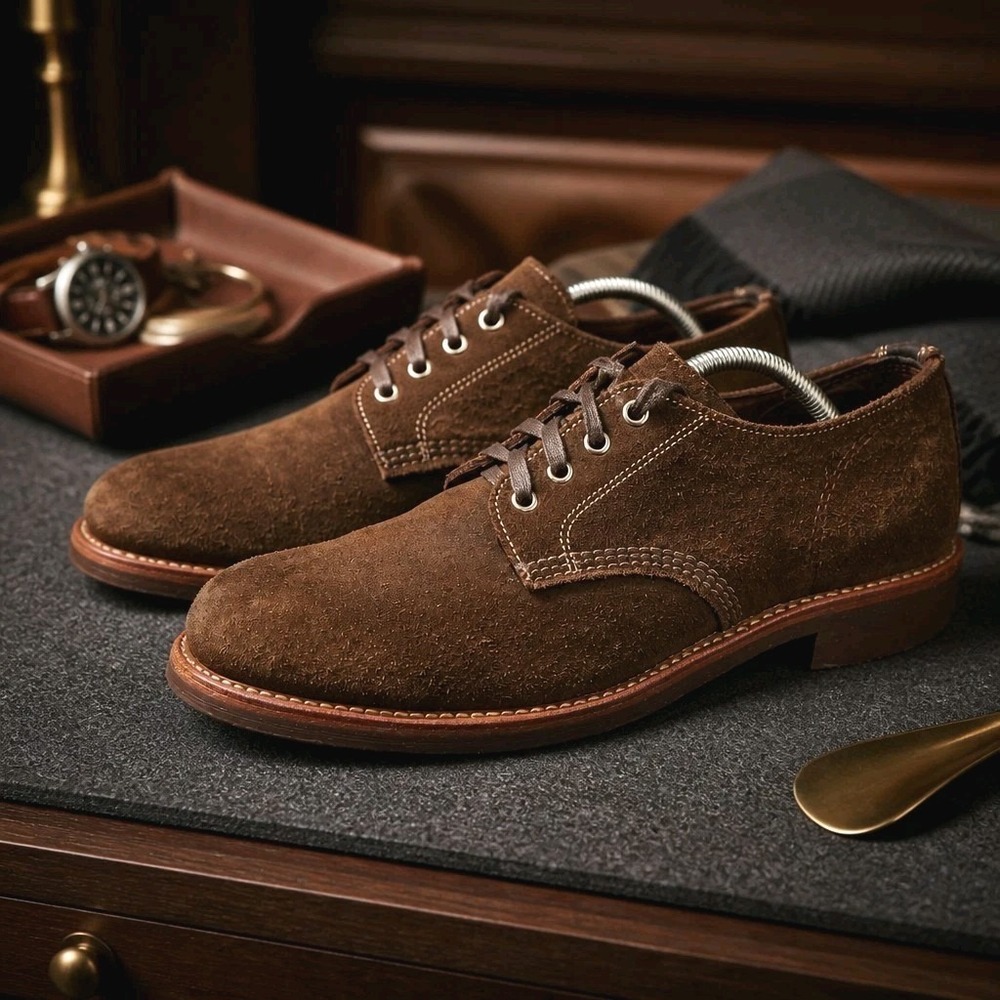 CHIPPEWA CHOCOLATE MOSS SUEDE 1901M75 Men's US 11.5D USA made